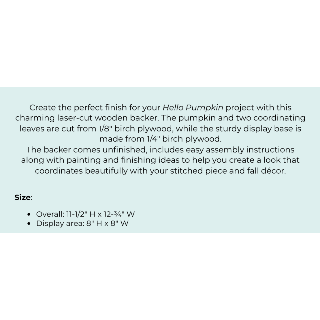 Cherry Blossoms | Hello Pumpkin Wooden Backer NM2026