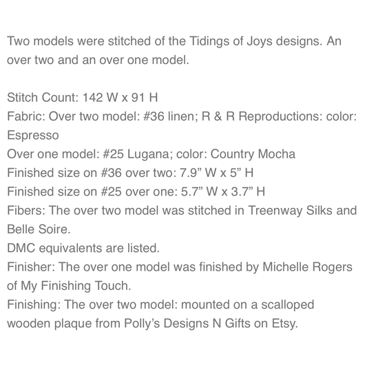 JBW Designs | Tidings of Joy NM2026