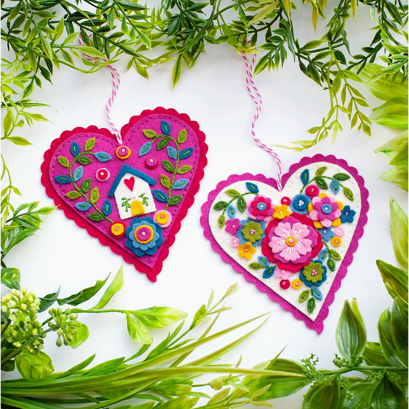 Benzie Design | Heart and Home Wool Felt Ornament Appliqué Kit
