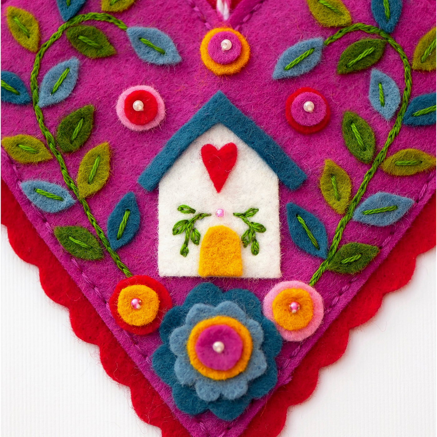 Benzie Design | Heart and Home Wool Felt Ornament Appliqué Kit