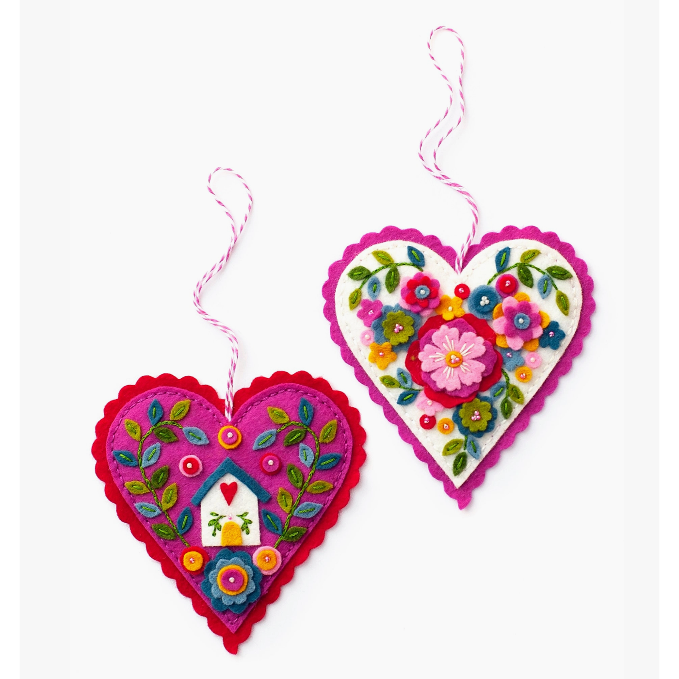 Benzie Design | Heart and Home Wool Felt Ornament Appliqué Kit