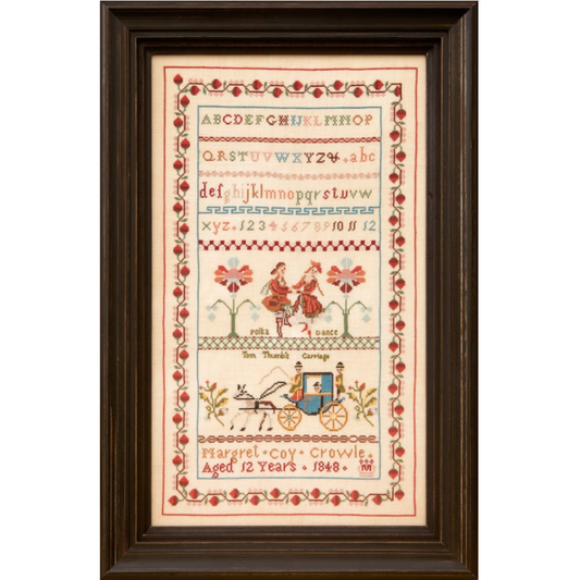 Hands Across The Sea Samplers | Tom Thumb’s Carriage - Margret Coy 1848 - Printed Booklet