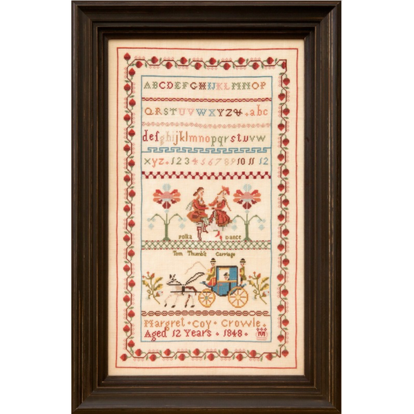 Hands Across The Sea Samplers | Tom Thumb’s Carriage - Margret Coy 1848 - Printed Booklet