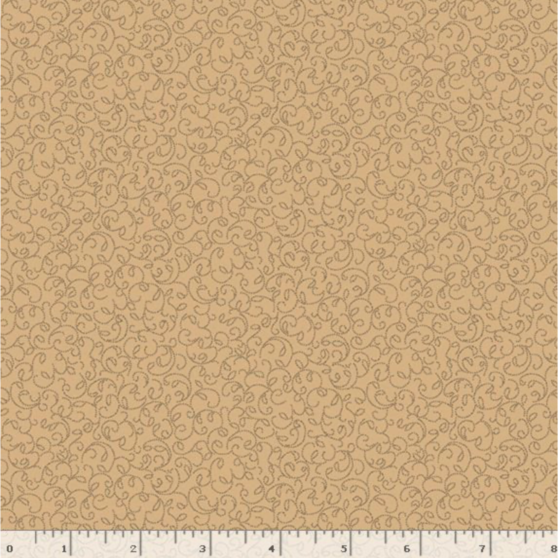 Black Sheep Cottons ~ Wispy Leaf ~ R171939D BEIGE