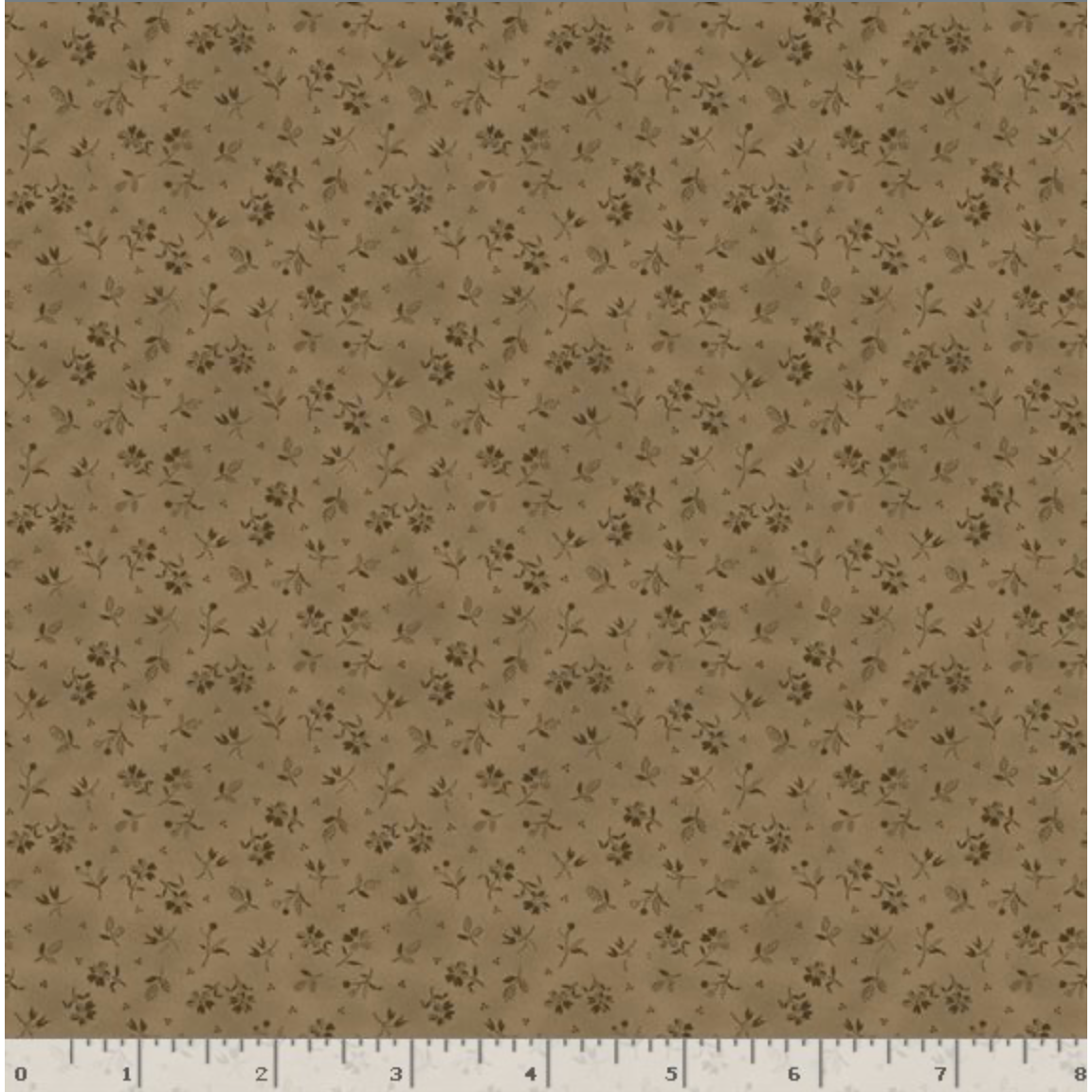 Black Sheep Cottons ~ Country Flowers ~ R171944D SEPIA