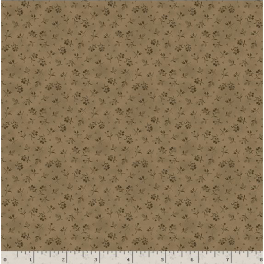 Black Sheep Cottons ~ Country Flowers ~ R171944D SEPIA