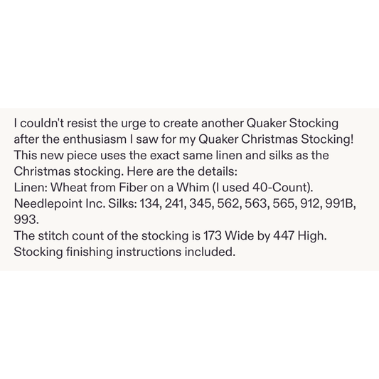 Kathy Barrick | Quaker House Stocking