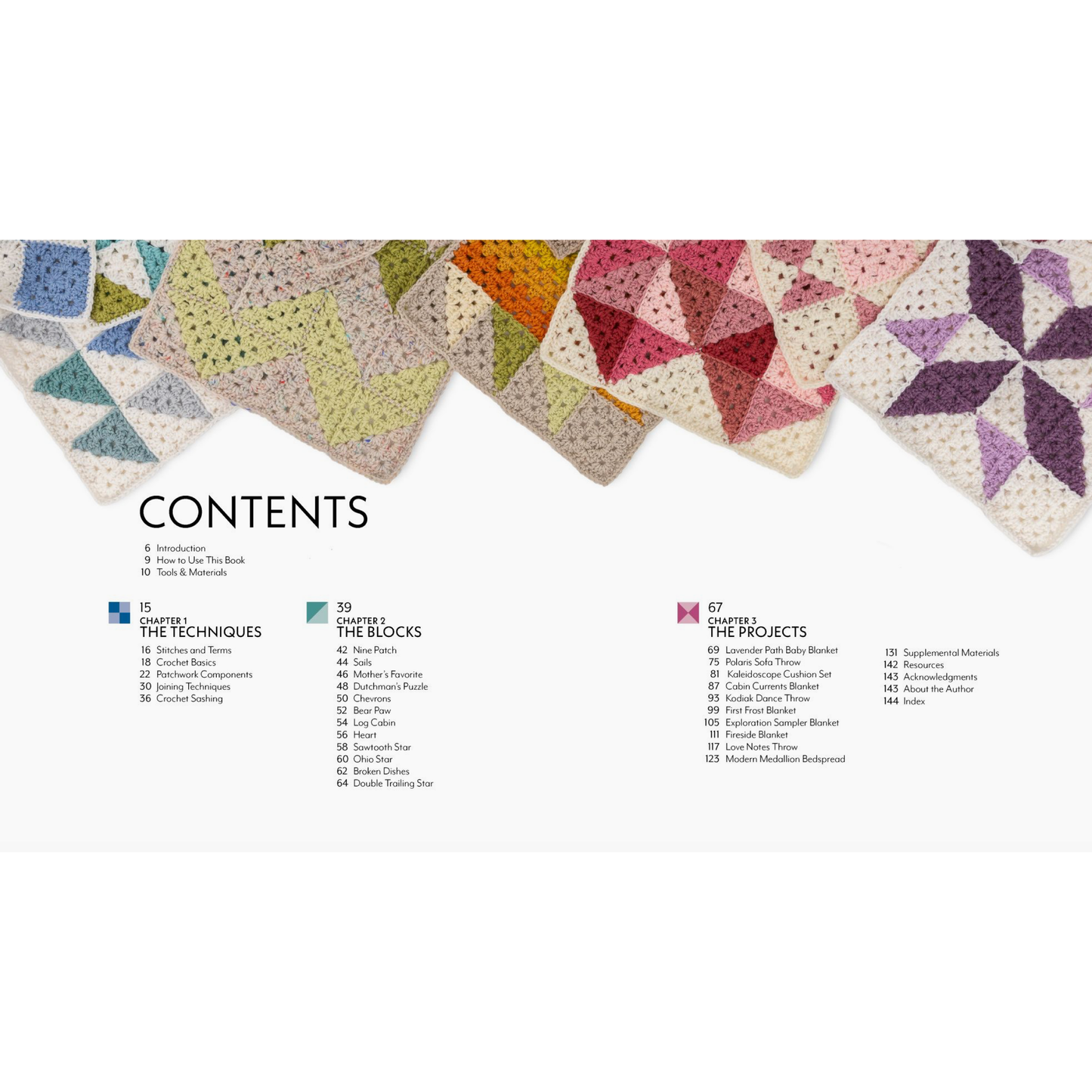 Patchwork Granny Square Blankets