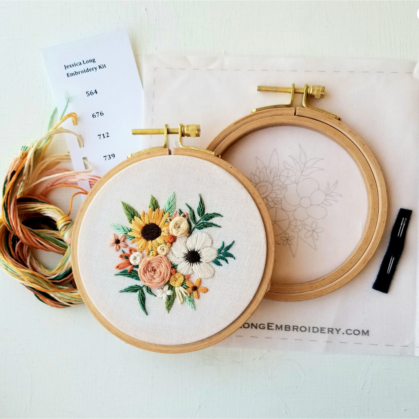 Jessica Long Embroidery | Cozy Harvest Beginner Embroidery Kit