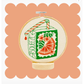 Hook, Line & Tinker | Orange Juice Box Embroidery Kit