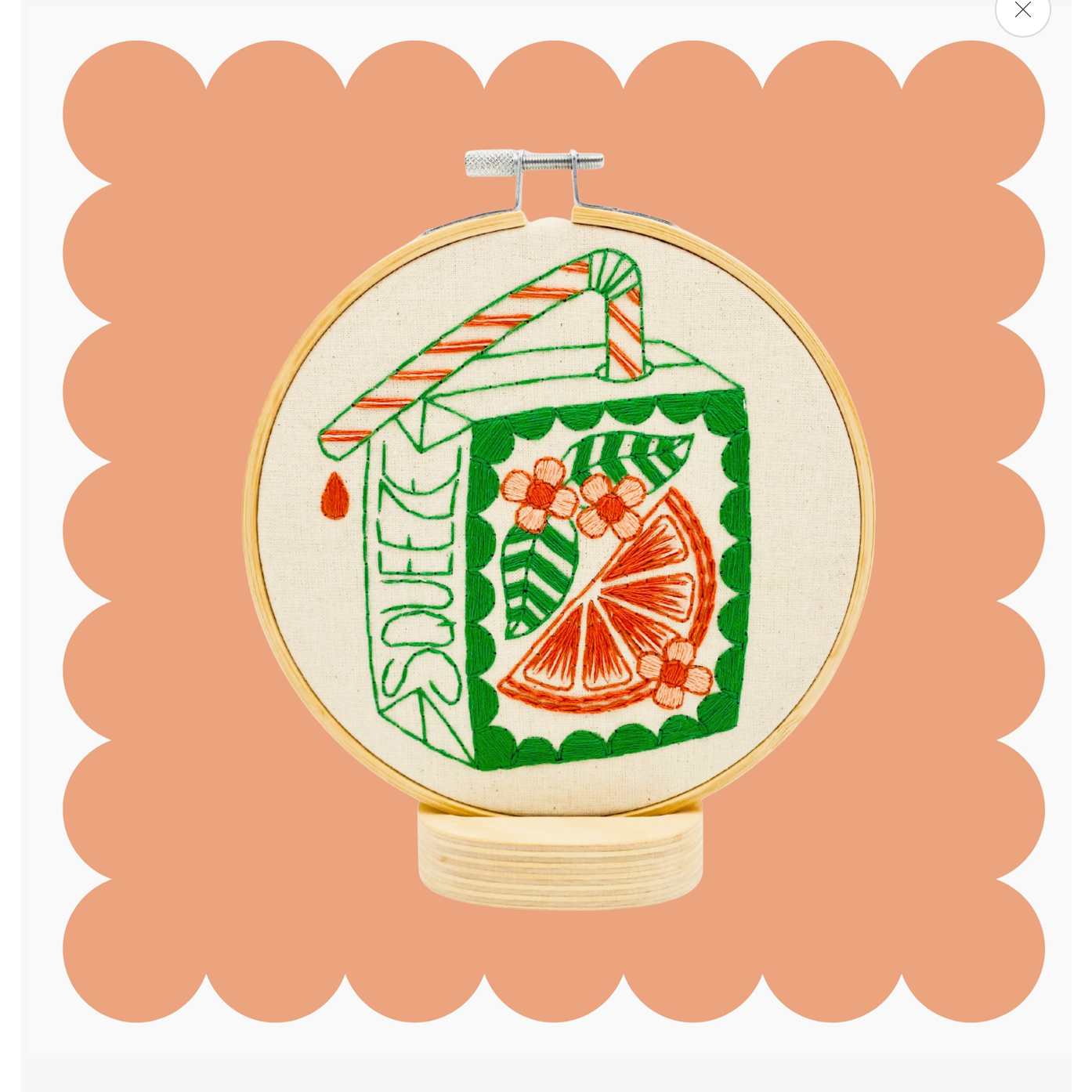 Hook, Line & Tinker | Orange Juice Box Embroidery Kit