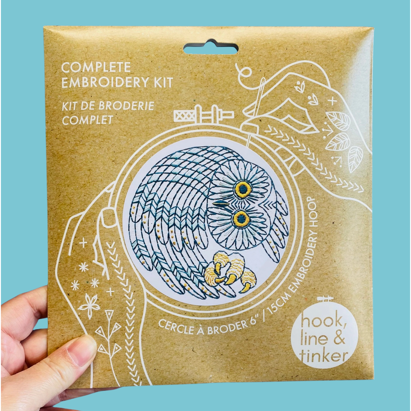 Hook, Line & Tinker | Saw Whet Owl Embroidery Kit