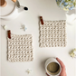 Flax & Twine | Pauline Flax Potholders Crochet Kit - Stone