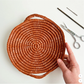 Flax & Twine | Skye Linen Basket Crochet Kit - Rust