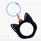 Fraymeworks | Needlepoint Bag Tag: Cat - Black
