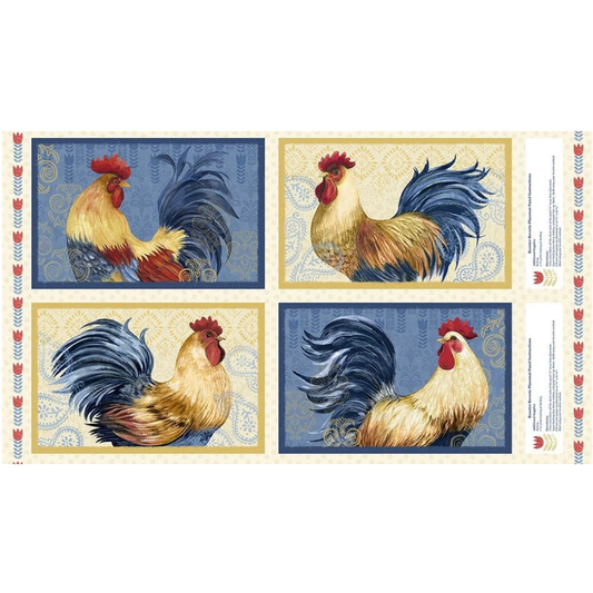 Rooster Reverie ~ Placemat Panel ~ W105-041-523