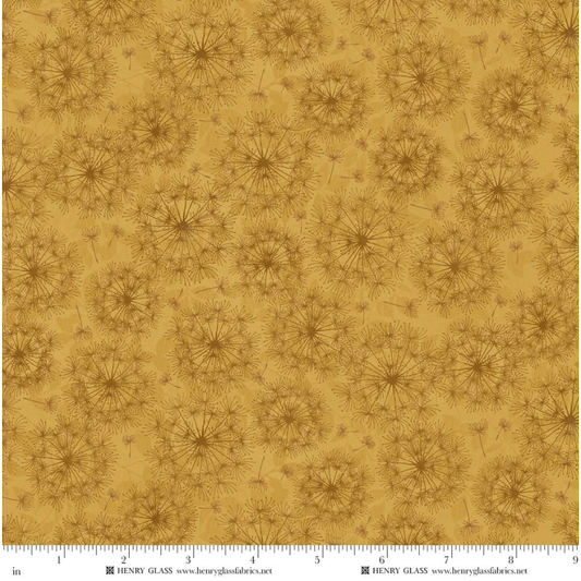 Oak and Berries ~ Dandelion Monetone ~ 3654-33 Ochre
