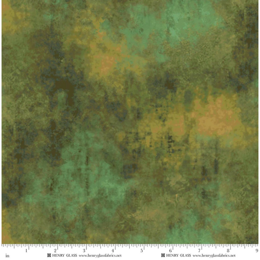 Oak and Berries ~ Grungy Texture ~ 3649-66 Green