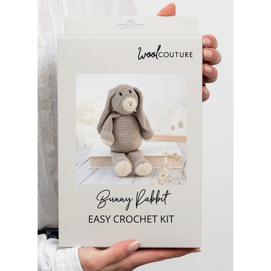 Wool Couture Company | Bunny Rabbit Easy Crochet Kit - Grey