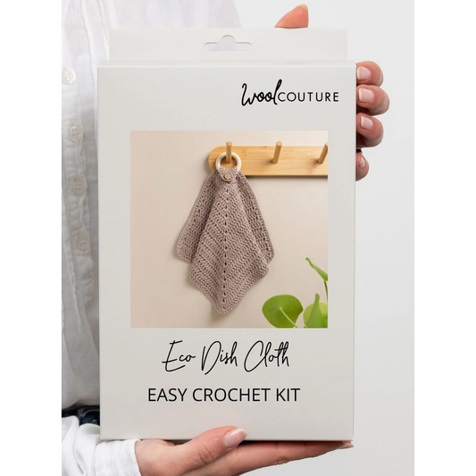 Wool Couture Company | Eco Dish Cloth Easy Crochet Kit - Mushroom