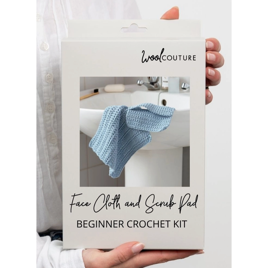 Wool Couture Company | Face Cloth and Scrub Pad Crochet Kit - Cream