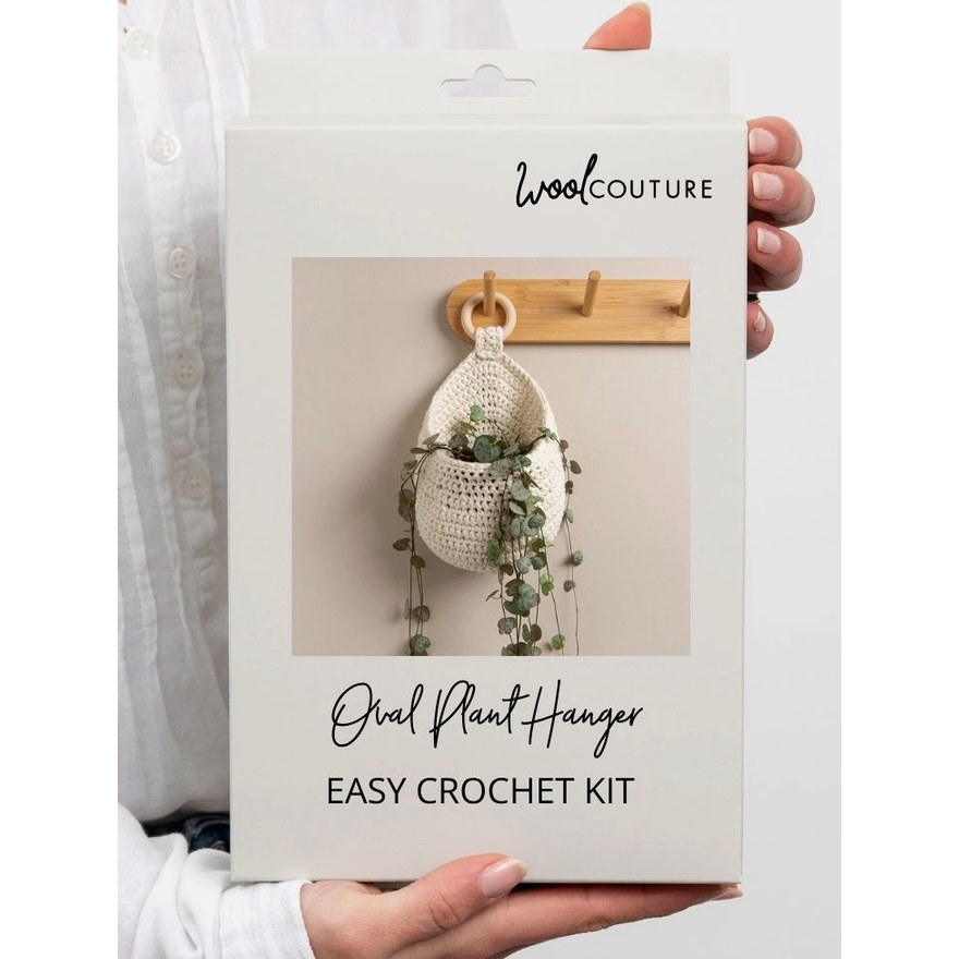 Wool Couture Company ~ Oval Plant Hanger Easy Crochet Kit
