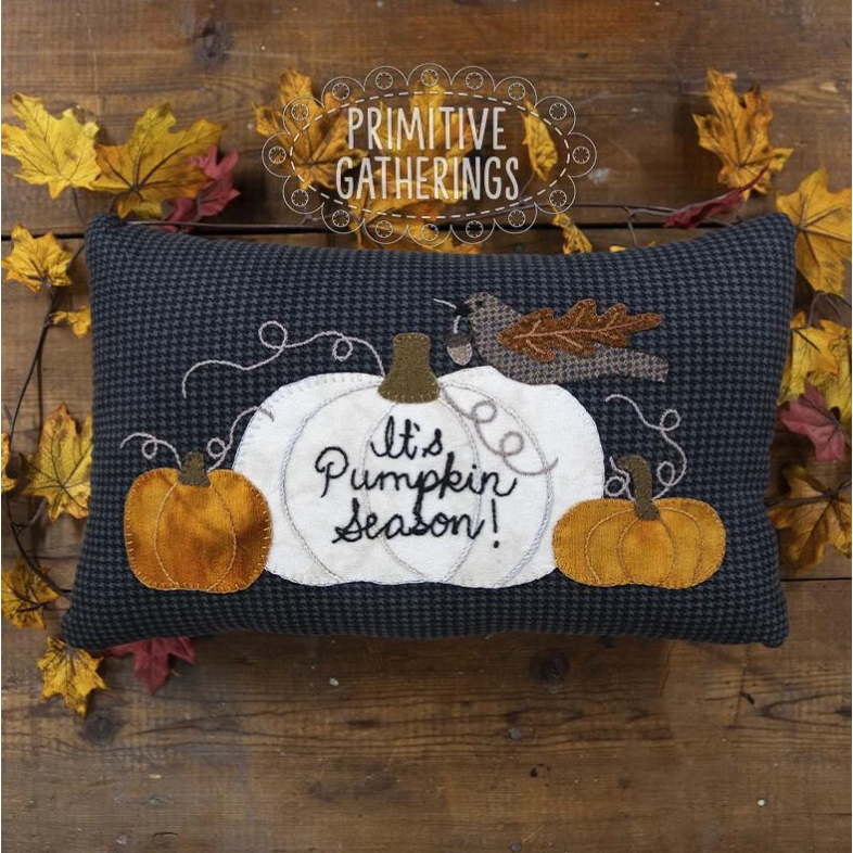 Primitive Gatherings ~ Pumpkin Season Wool Applique Kit