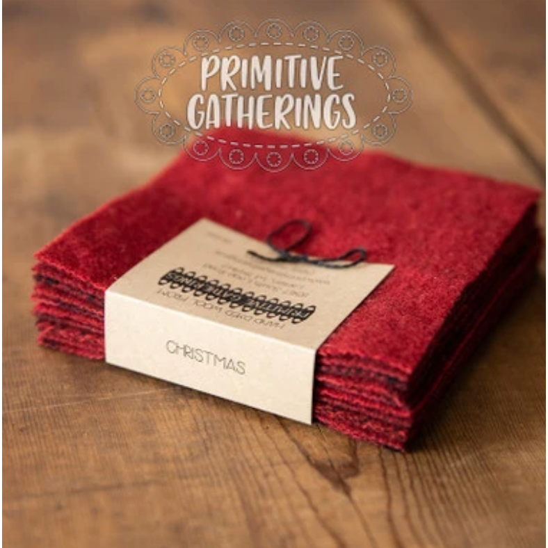 Primitive Gatherings Wool Charms - Christmas