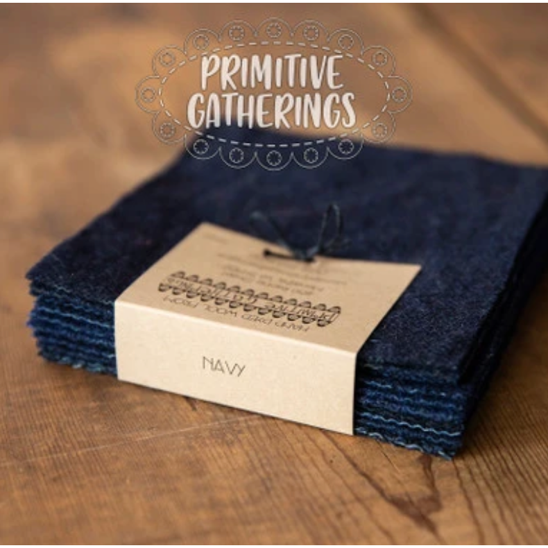 Primitive Gatherings Wool Charms - Navy