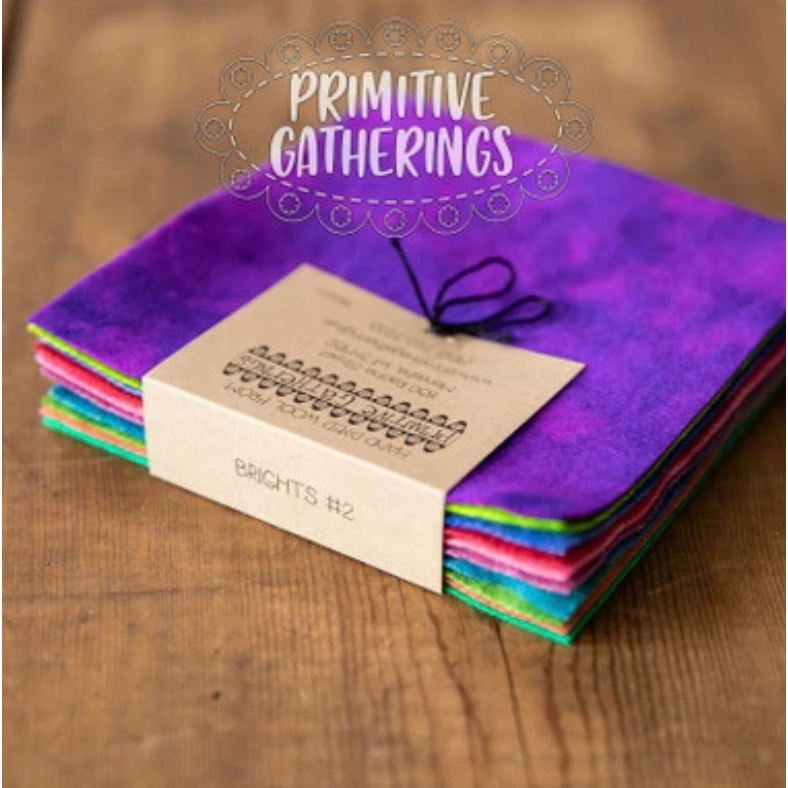 Primitive Gatherings Wool Charms - Brights