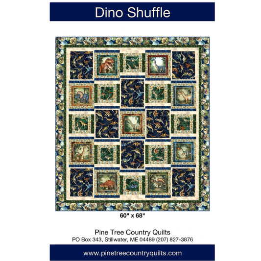 Pine Tree Country Quilts ~ Dinso Shuffle Quilt Pattern and/or Kit
