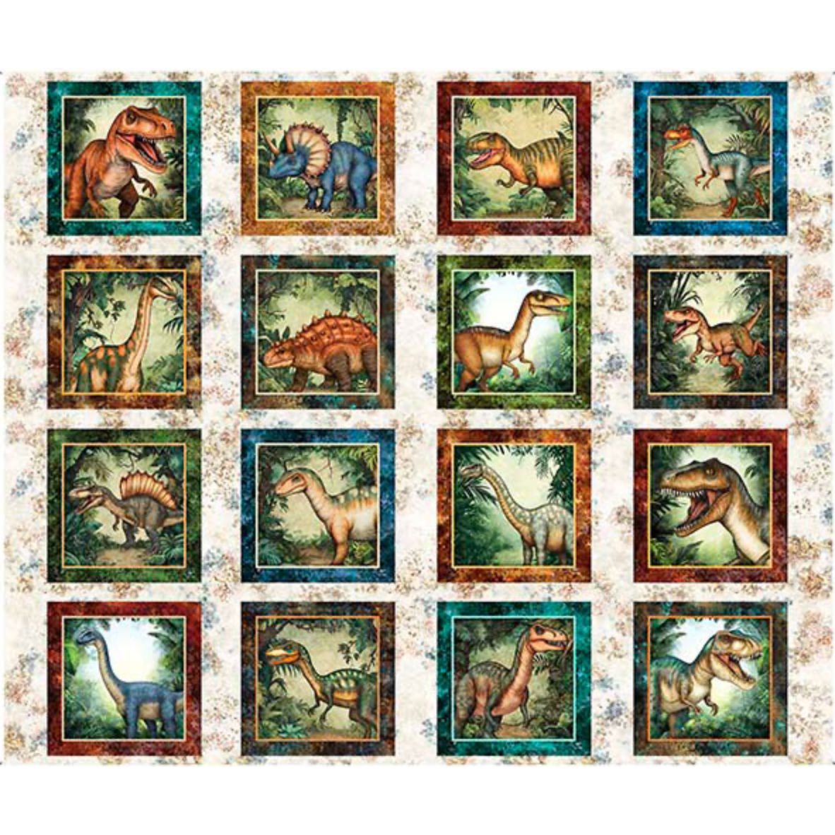 Savage Kingdom ~ Dinosaur Picture Patches ~ 31733 E Sand
