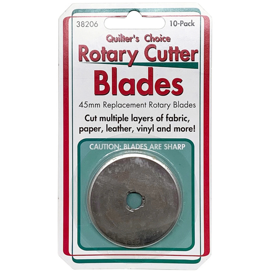 Quilter's Choice Rotary Cutter Blades 45mm 10ct