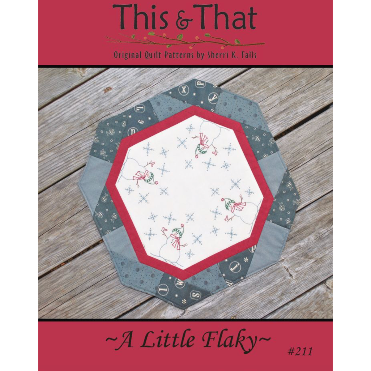 This & That ~ A Little Flaky Embroidery Pattern