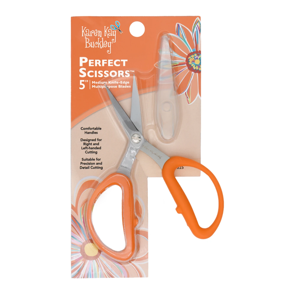 Karen Kay Buckley ~ Perfect Scissors Orange 5in Medium Knife-Edge Multipurpose Blades