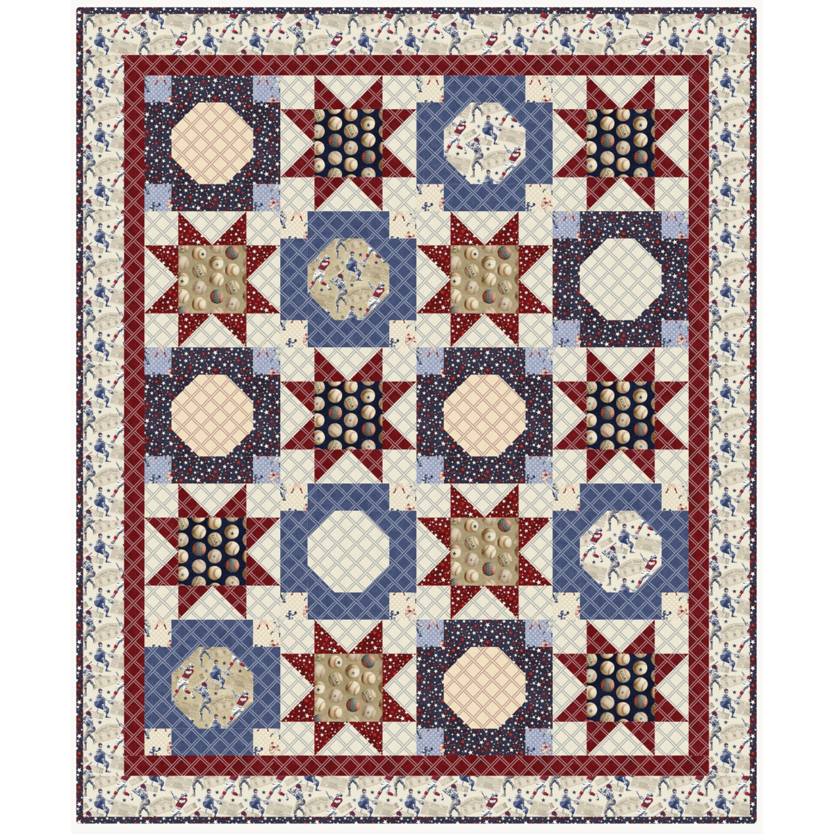 America's Game | All Star Quilt Fabric Kit