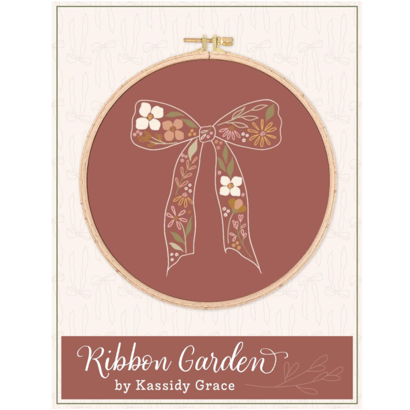 Kassidy Grace ~ Ribbon Garden Embroidery Pattern