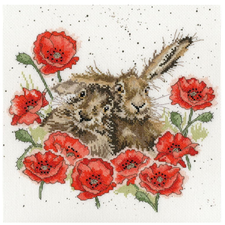 Bothy Threads ~ Love Is In The Hare Cross Stitch Kit