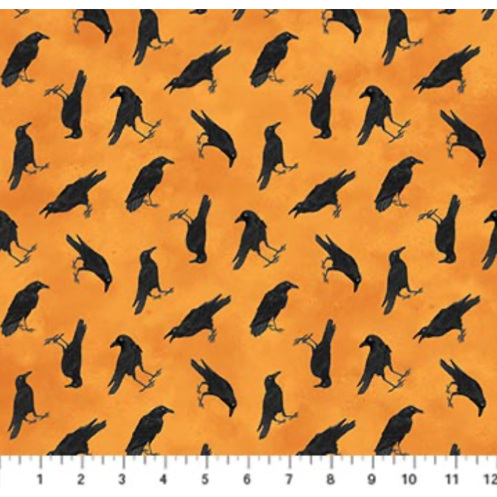 Twilight ~ Tossed Crows ~ 29820-54 Orange