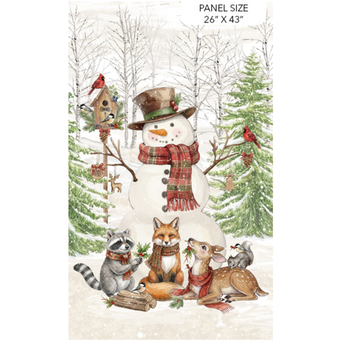 Winter Gathering ~ Panel ~ DP29890-11 Cream Multi