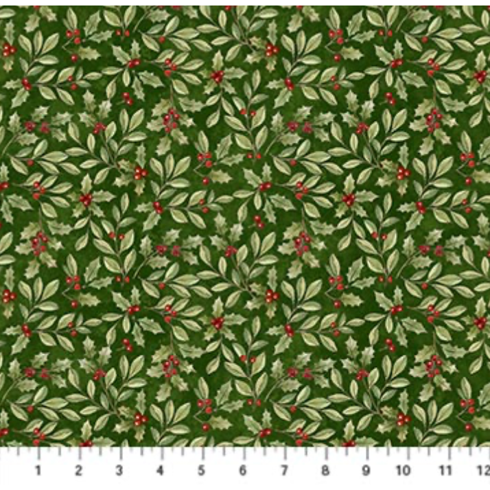 Winter Gathering ~ Holly ~ DP29896-78 Green Multi
