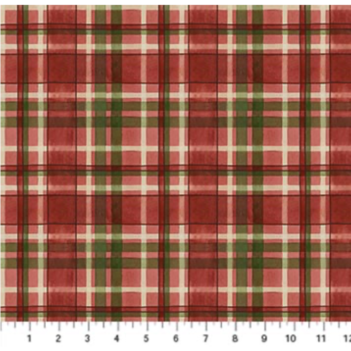 Winter Gathering ~ Plaid ~ DP29897-24 Red Multi