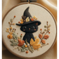 Darby and Windsor | Little Black Cat Embroidery Kit