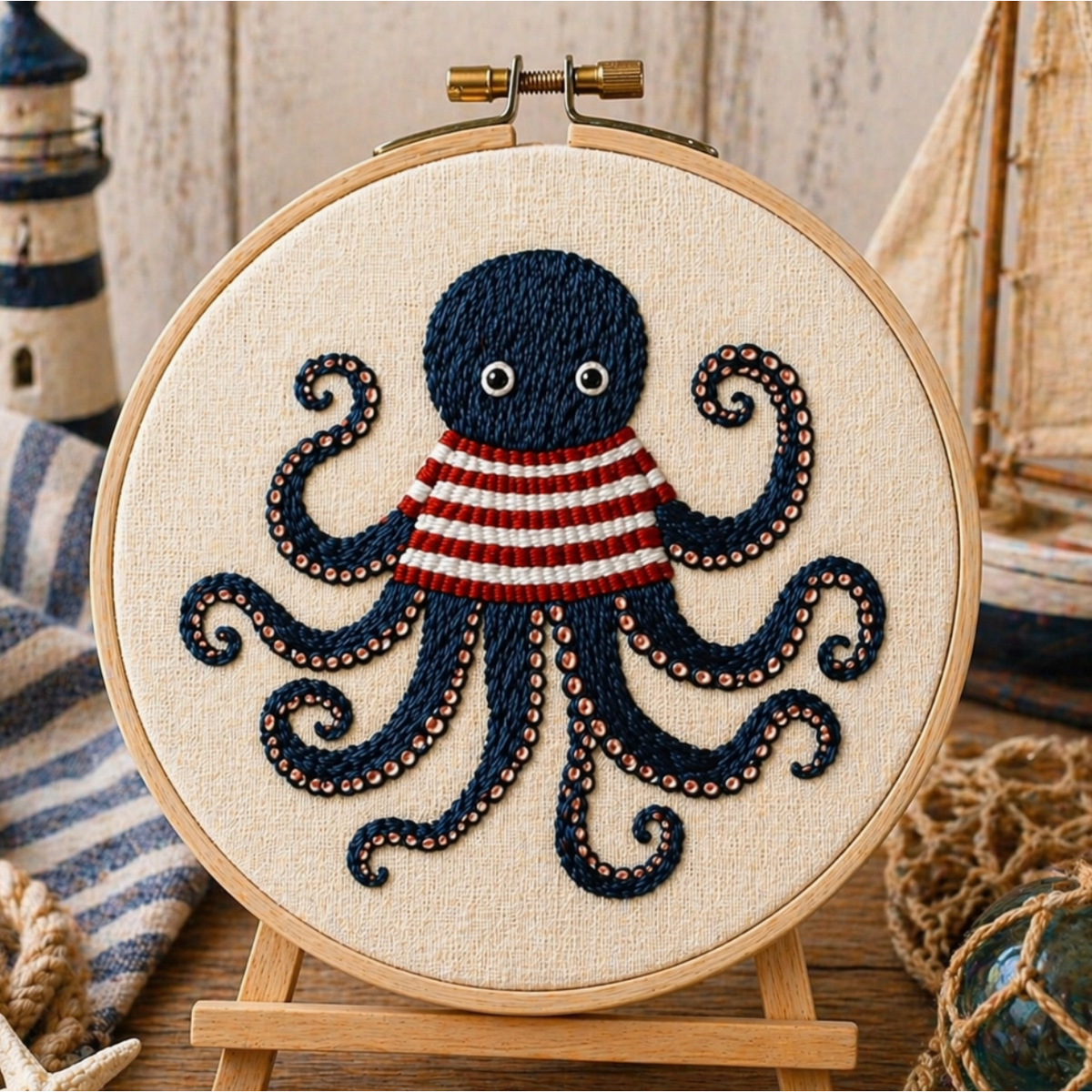 Darby and Windsor | Octopus Embroidery Kit