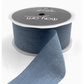 May Arts Ribbon | 1.5 Inch Faux Silk Wrinkled Ribbon | Slate Blue