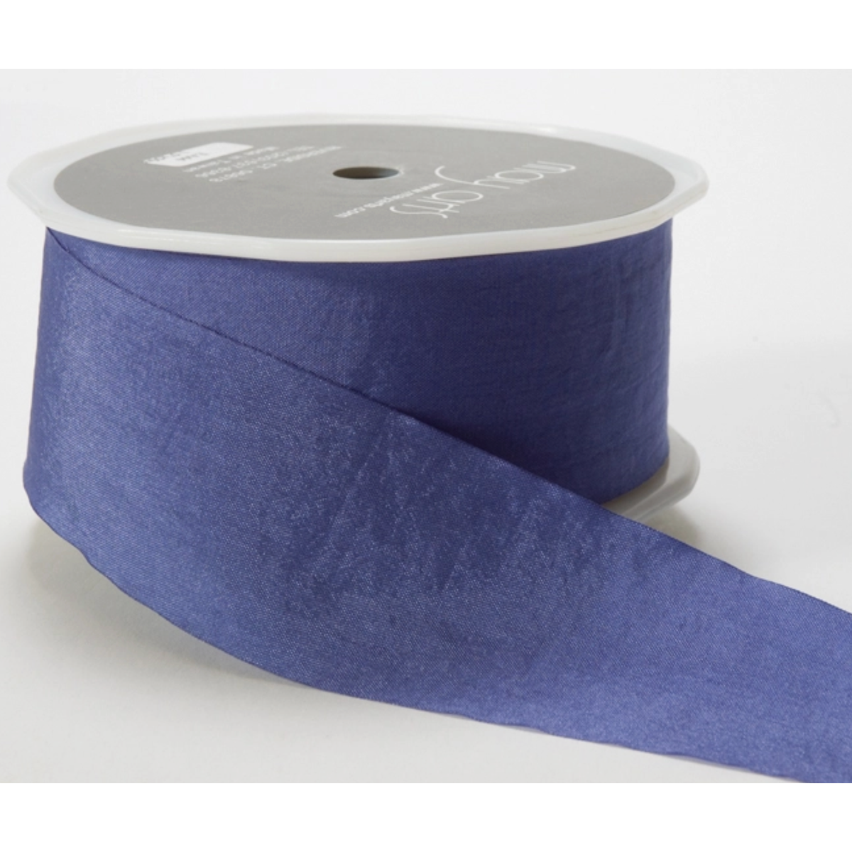 May Arts Ribbon | 1.5 Inch Faux Silk Wrinkled Ribbon - Periwinkle Blue