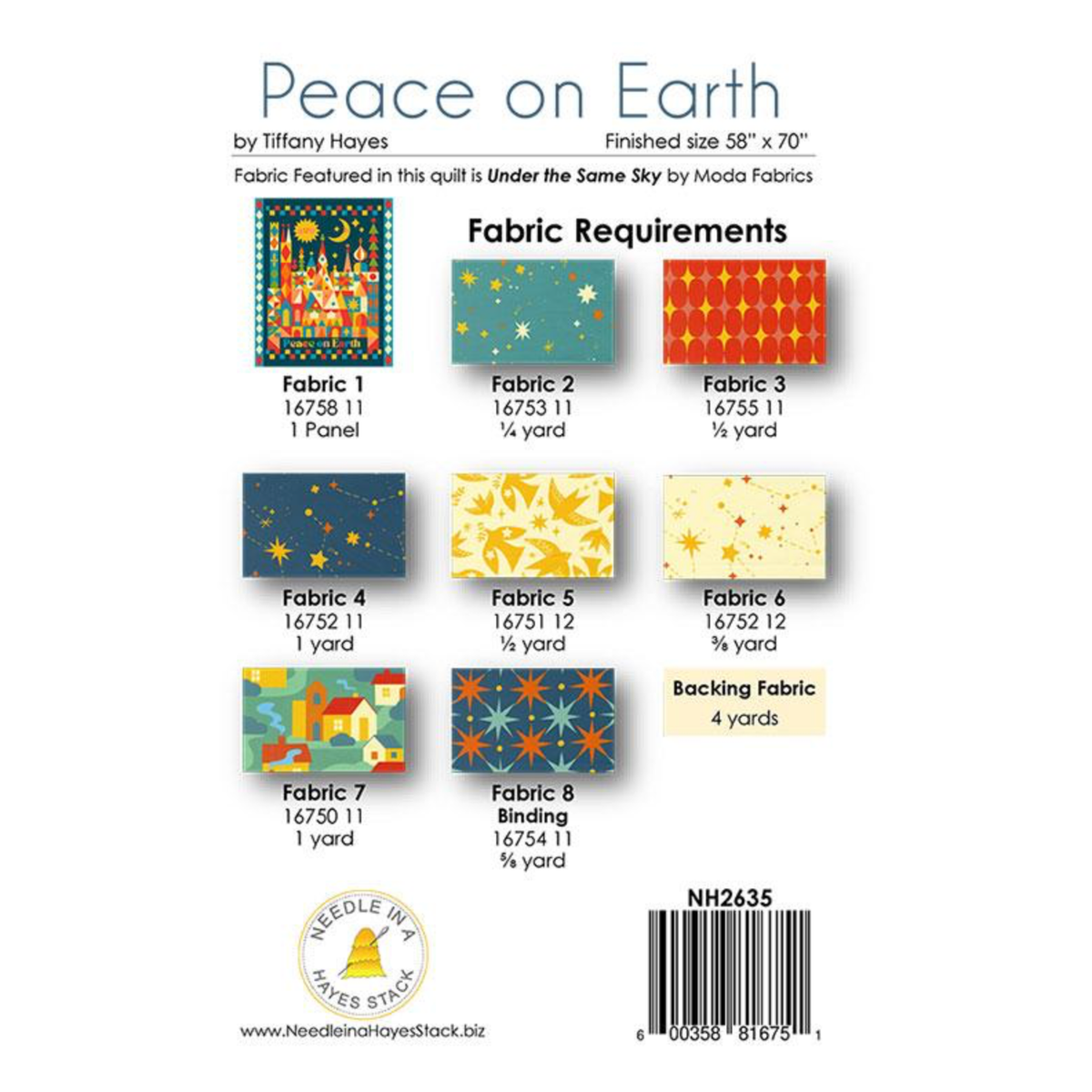 Under The Same Sky | Piece on Earth Quilt Pattern