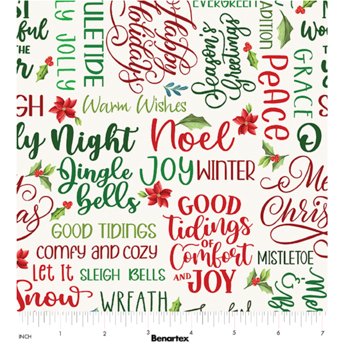 Heartland Holiday | Holly & Jolly 15173-07 Cream