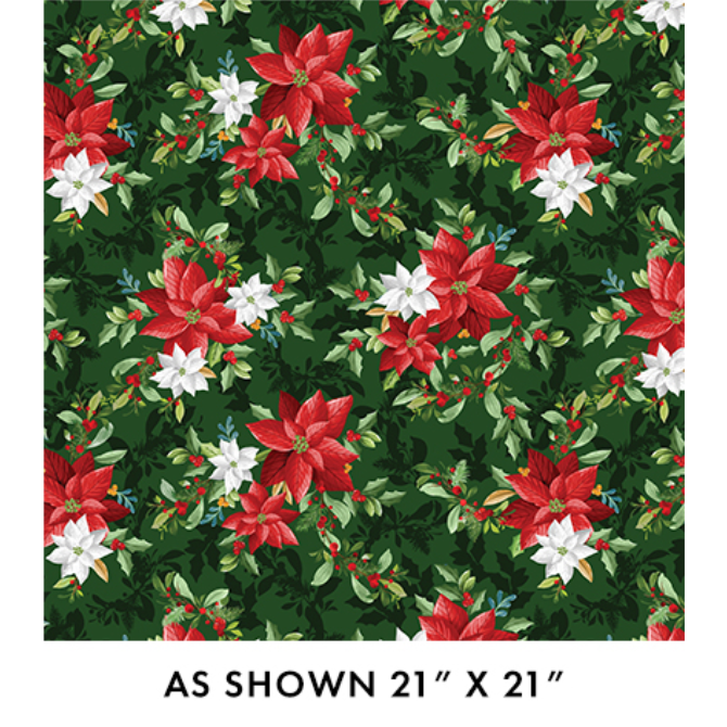 Heartland Holiday | Poinsettia Bouquet 15175-44 Green