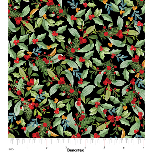 Heartland Holiday | Leaves & Berries 15178-12 Black